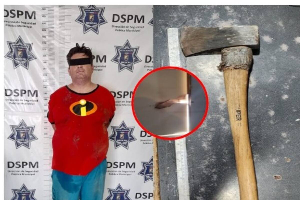 Con hacha, hombre ataca a su padre