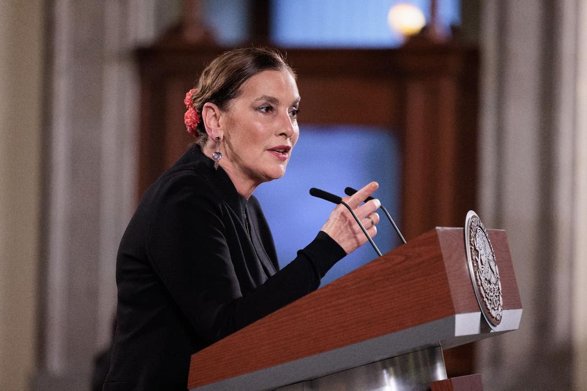 Beatriz Gutiérrez Müller en la conferencia matutina de este 11 de septiembre del 2024. | Crédito: Presidencia