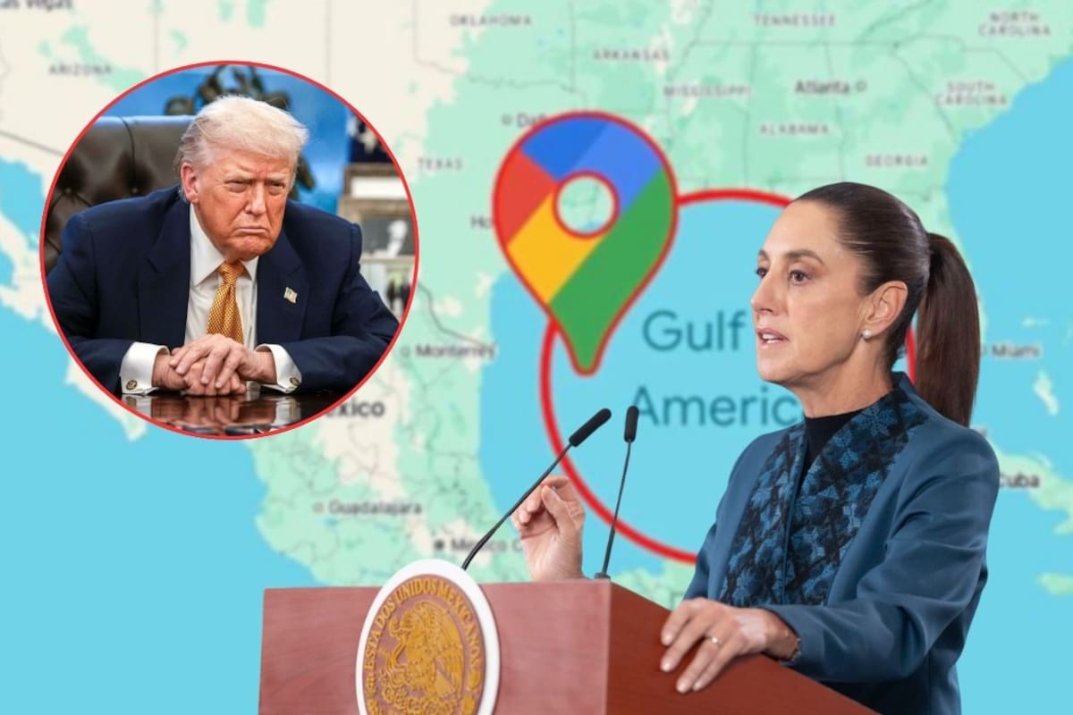 Claudia Sheinbaum descarta conflicto con EEUU tras burlas de Trump y aclara que el Golfo de México mantiene su nombre oficial pese a que él lo llamó “Golfo de América”