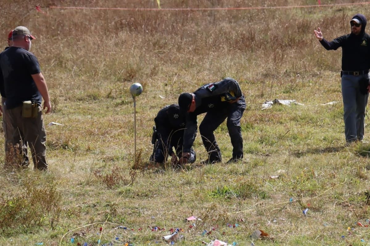 FBI capacita a fuerzas mexicanas en Michoacán para manejo de explosivos y drones. | Crédito: SSP Michoacán