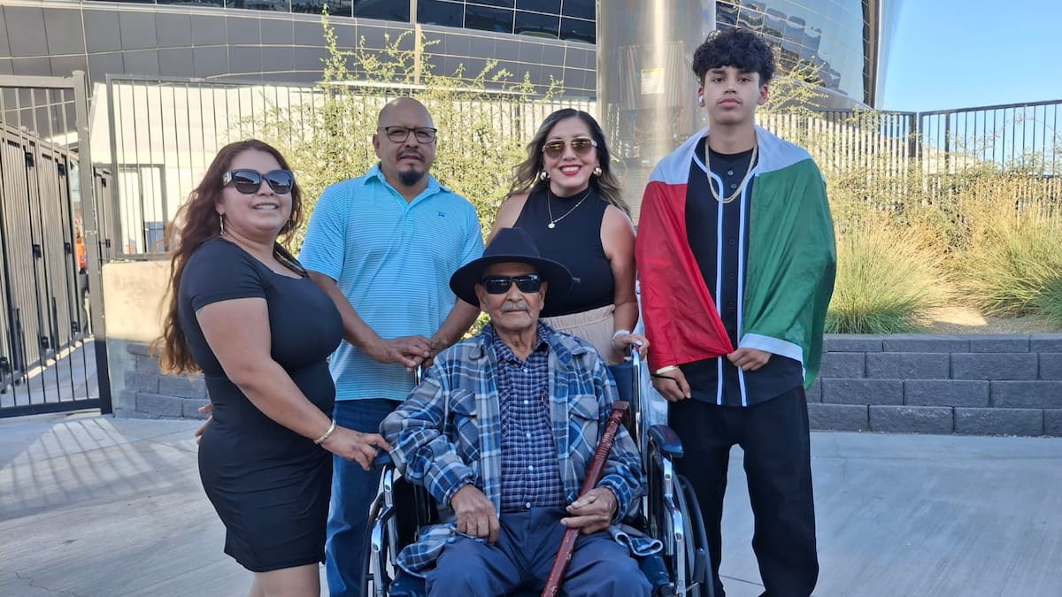 Marisol, Sonia Jesús, Jonathan y Rocky, residentes de Las Vegas. (Foto: Roberto Delgado)
