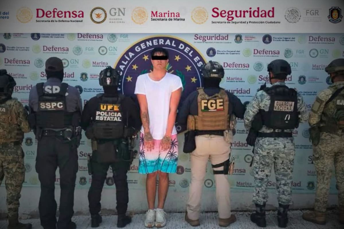 Detienen a “Palma”, presunto integrante del CJNG en Acapulco, por el homicidio de un taxista en la Costera Miguel Alemán