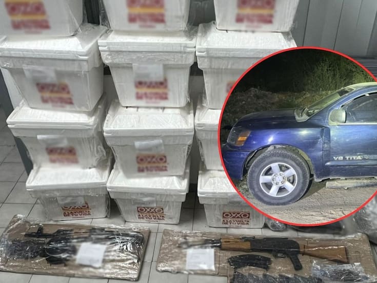 Decomisan armas de fuego, cartuchos y narcóticos en Ímuris