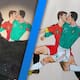 ¿El Chicharito? La cantante Sia se vuelve viral tras mostrar una pintura de dos futbolistas besándose