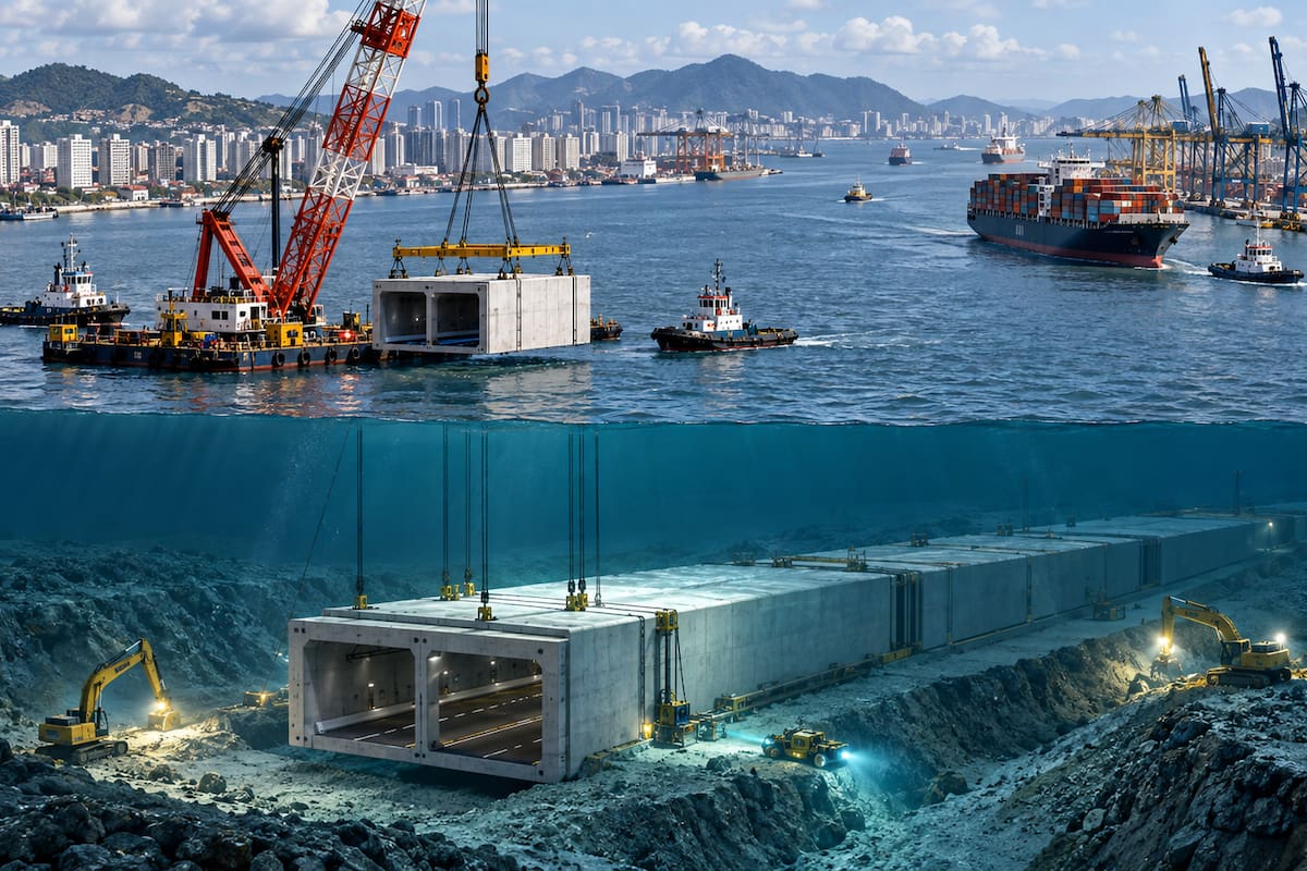 China participa en el túnel que Brasil construirá bajo el mar: Tendrá 870 metros sumergidos