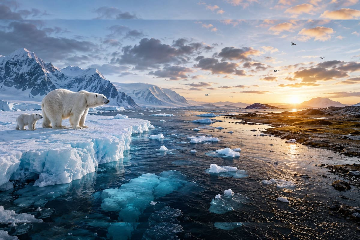 ¿Sabías que el hielo del Ártico refleja más luz solar que el agua y su desaparición acelera el cambio climático?