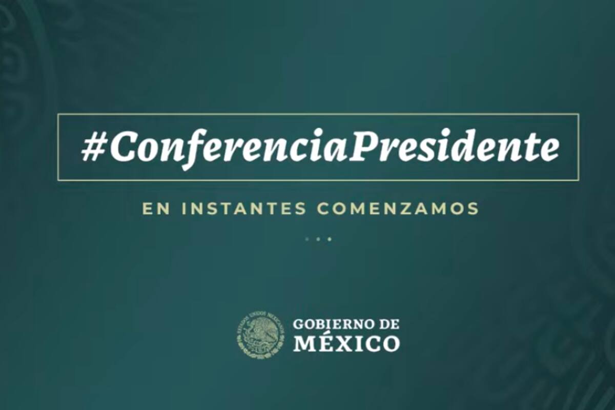 Sigue la conferencia de AMLO desde el Palacio Nacional