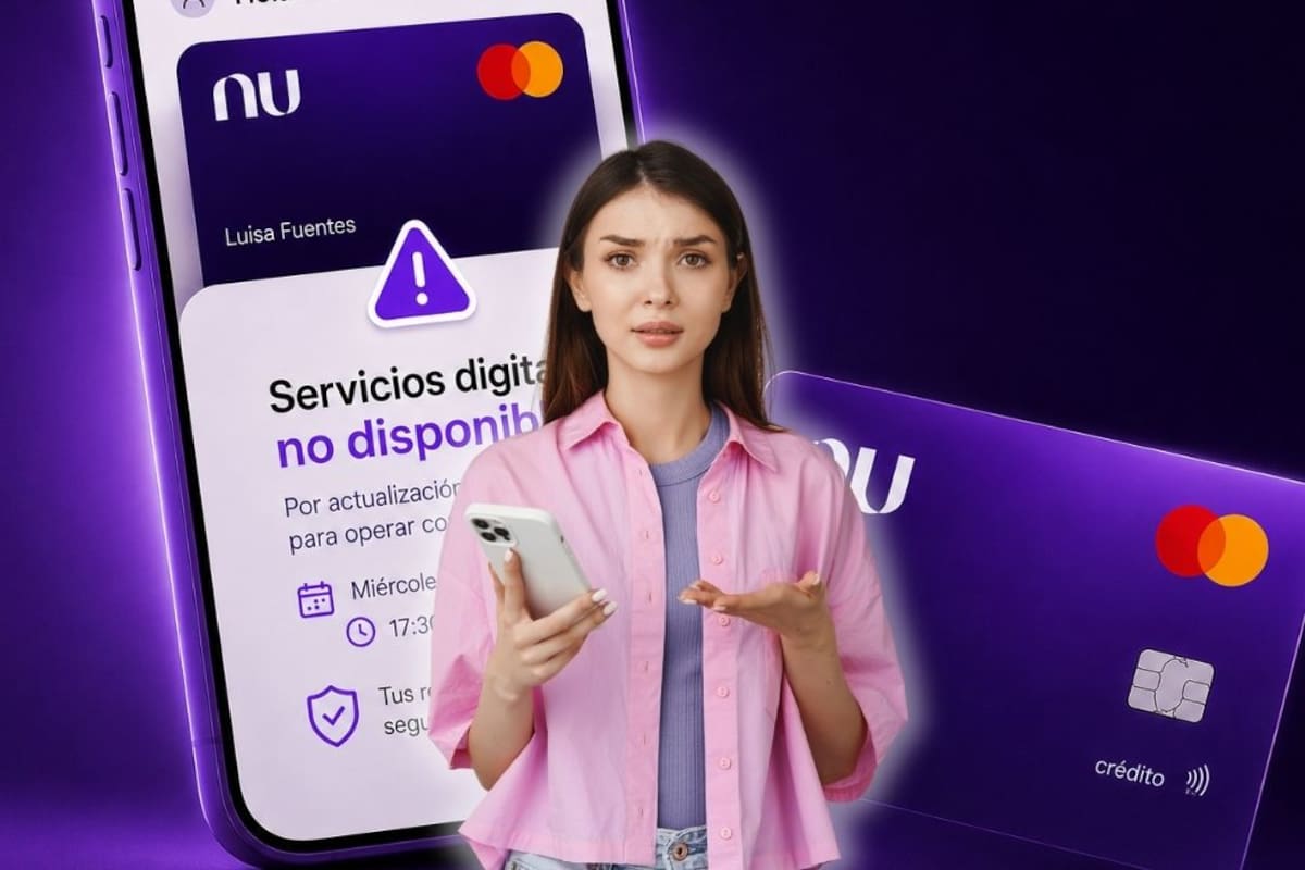 Clientes de Nu México no podrán realizar transferencias ni consultar saldos en la app durante la tarde del 5 de agosto de 2026 por actualización del sistema