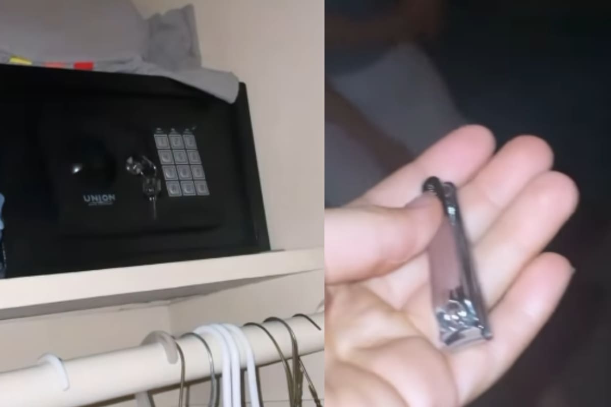 “Cada quien pone lo que quiere”: Joven evidencia a su madre porque compró una caja fuerte solo para guardar un cortaúñas