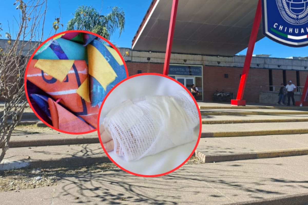 Niño de seis años pierde tres dedos de la mano por la explosión de una “palomita” en Parral, Chihuahua