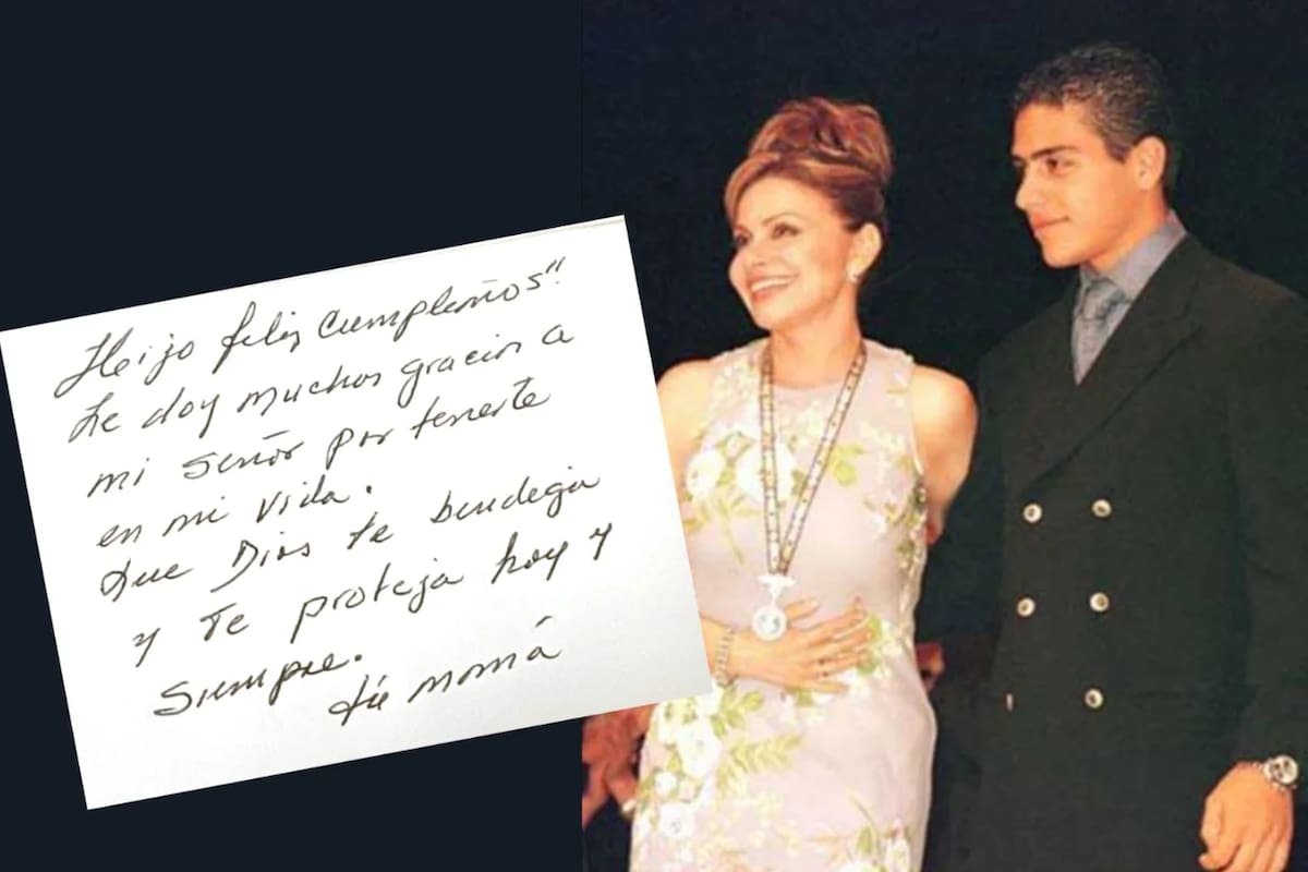 María Sorté felicita con emotivo mensaje a su hijo Omar García Harfuch por su cumpleaños