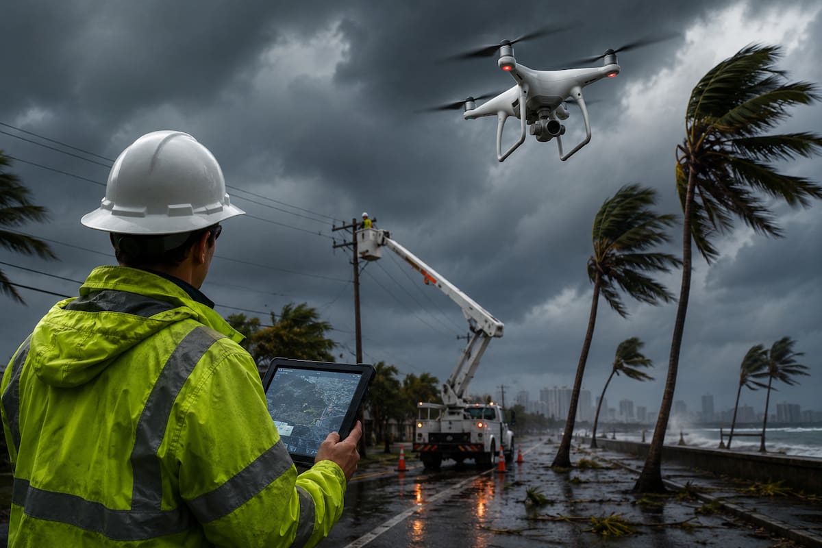 La mayor empresa eléctrica de EEUU usa Inteligencia Artificial y drones para prepararse ante la temporada de huracanes 2026 en el Atlántico