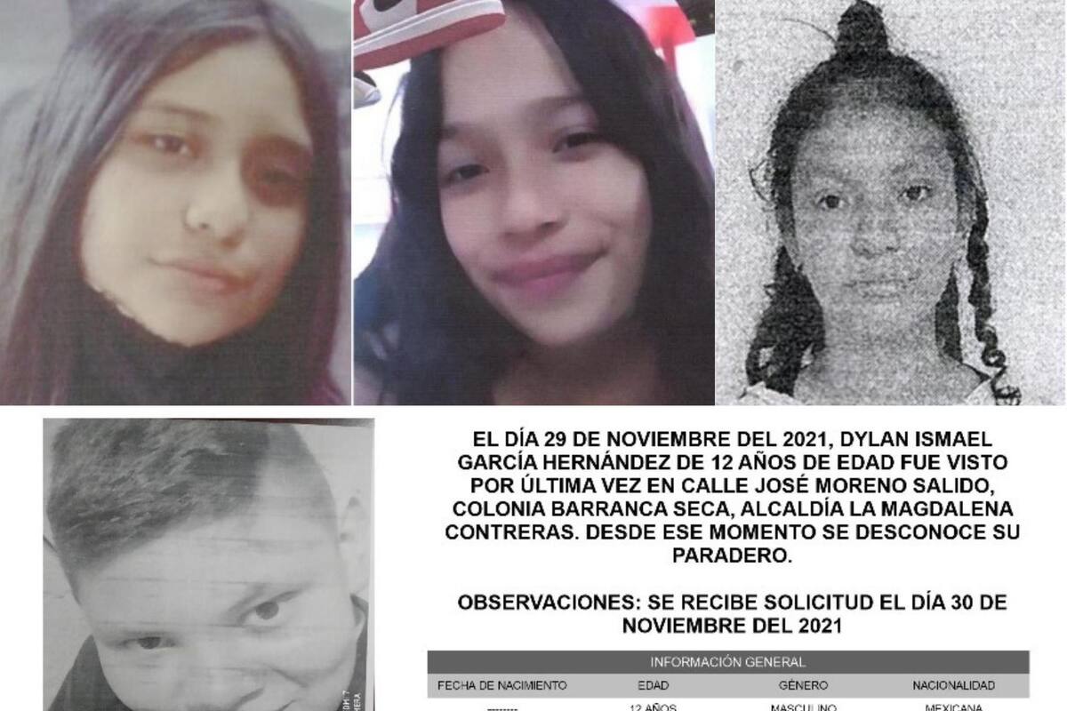 Alerta Amber CDMX: Desaparecen cuatro menores de edad en calles de la capital
