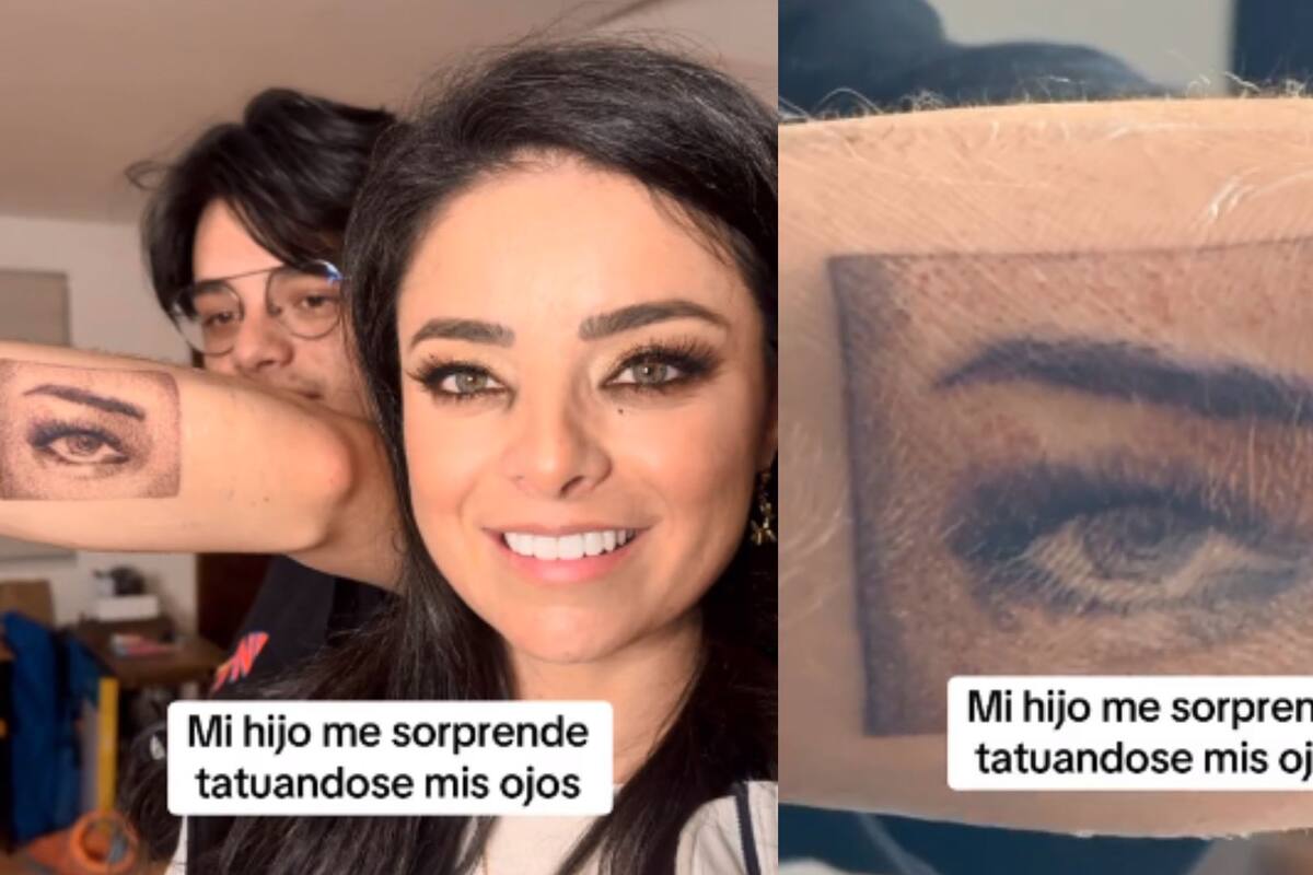 Hijo de Violeta Isfel se tatúa los ojos de ella; así reaccionó la actriz