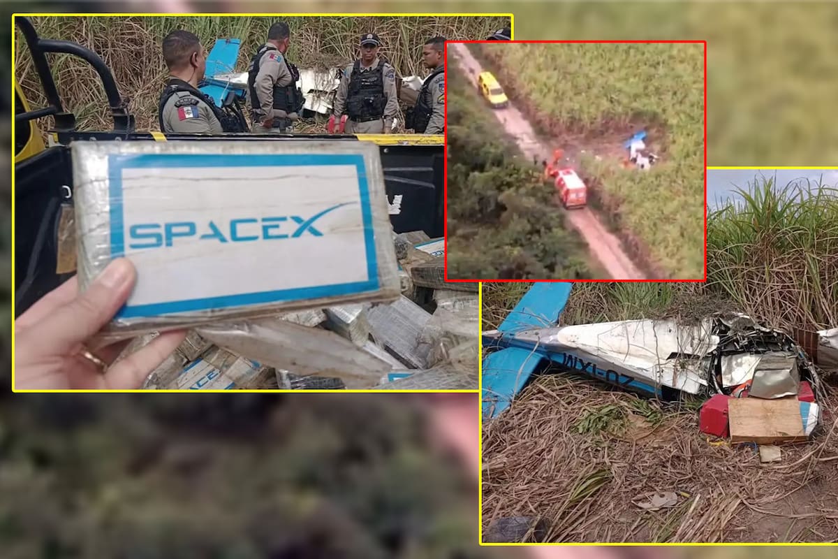 Piloto australiano transportaba 180 kg de cocaína con marca de SpaceX cuando murió en accidente en Brasil
