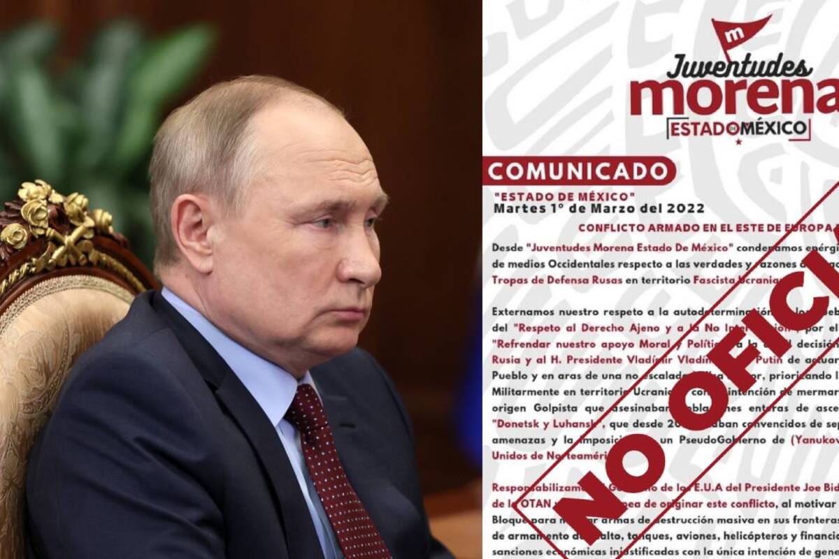 Morena se deslinda de comunicado sobre la invasión de Rusia a Ucrania