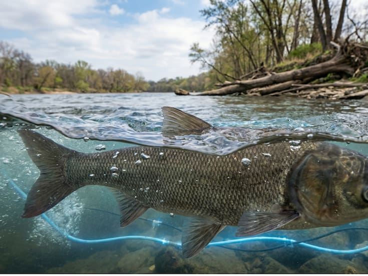 Estados Unidos electrificó ríos para frenar la invasión de la carpa asiática, una especie que amenaza ecosistemas enteros y podría alterar los Grandes Lagos, combinando electricidad, sonido y barreras físicas como defensa biológica