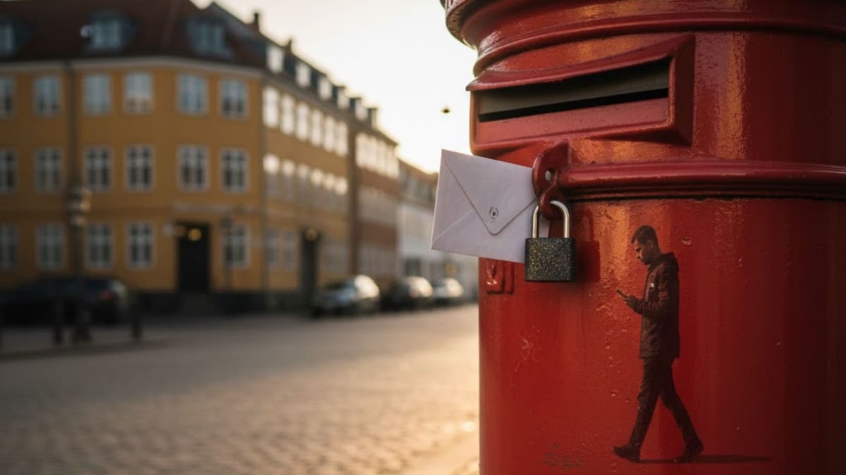 El fin de una era en rojo: Dinamarca despide los buzones tradicionales tras 400 años, convirtiendo la carta física en un objeto de nostalgia y colección
