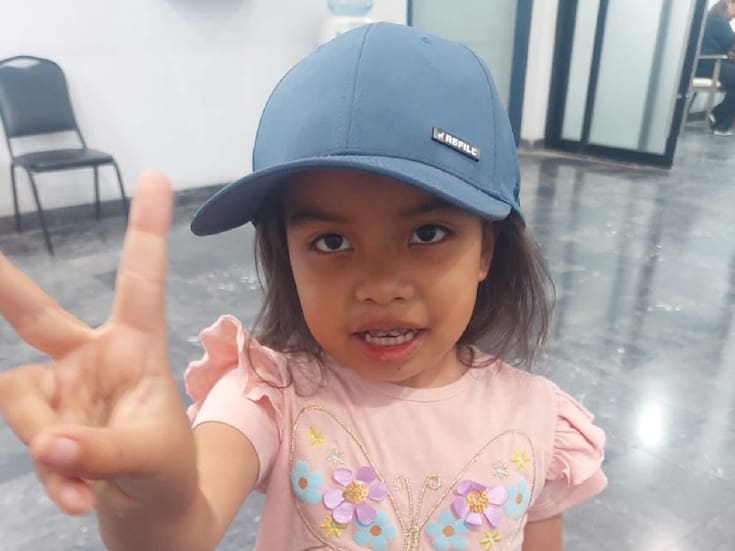 Piden apoyo para niña de 4 años con tumor en la cabeza