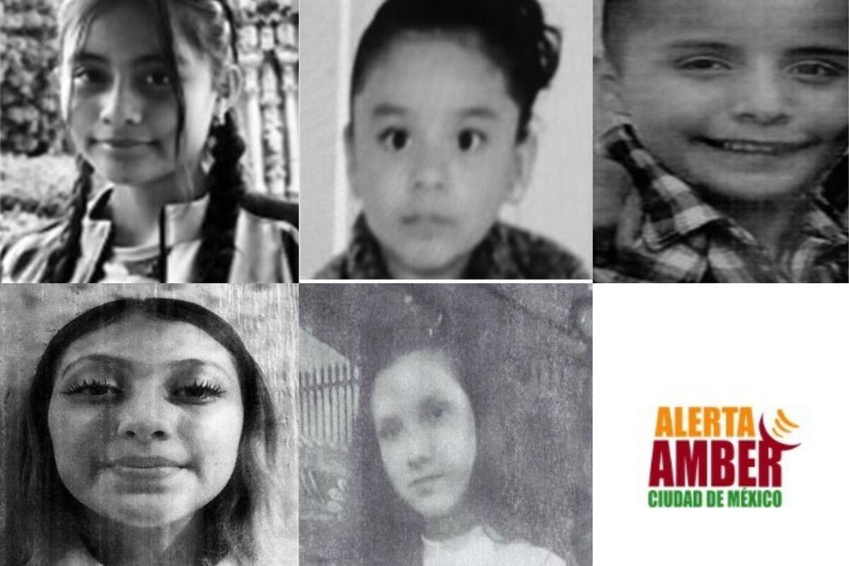 Alerta Amber CDMX: Buscan a cinco menores desaparecidos en la capital