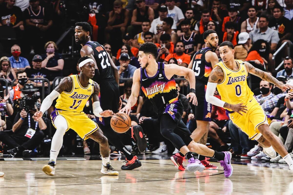 Suns humillan a Lakers y se ponen a un triunfo de echar a los campeones