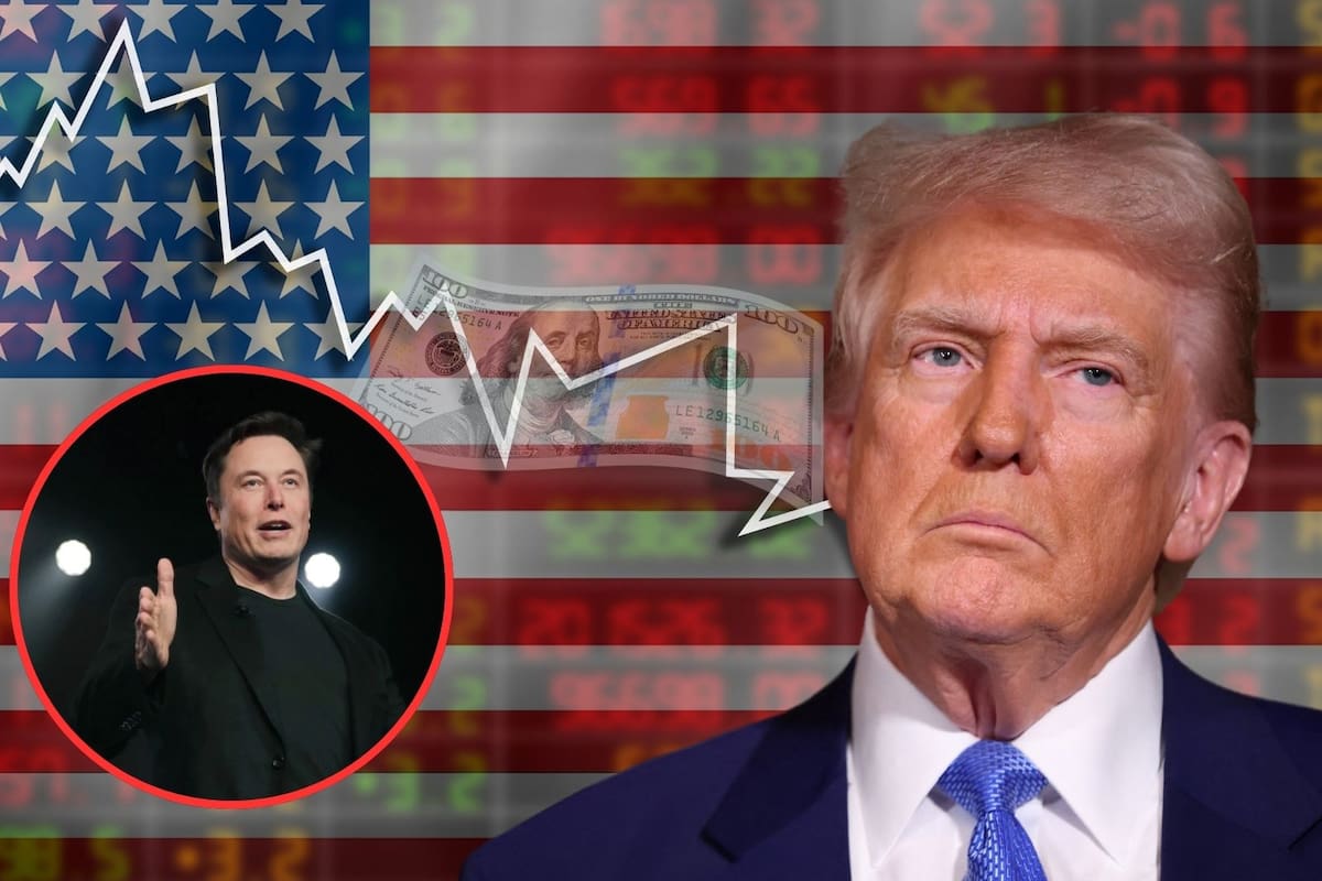 Wall Street y Tesla, de Elon Musk, se desploman ante la guerra arancelaria de Donald Trump: ¿Mercados de EU temen recesión?
