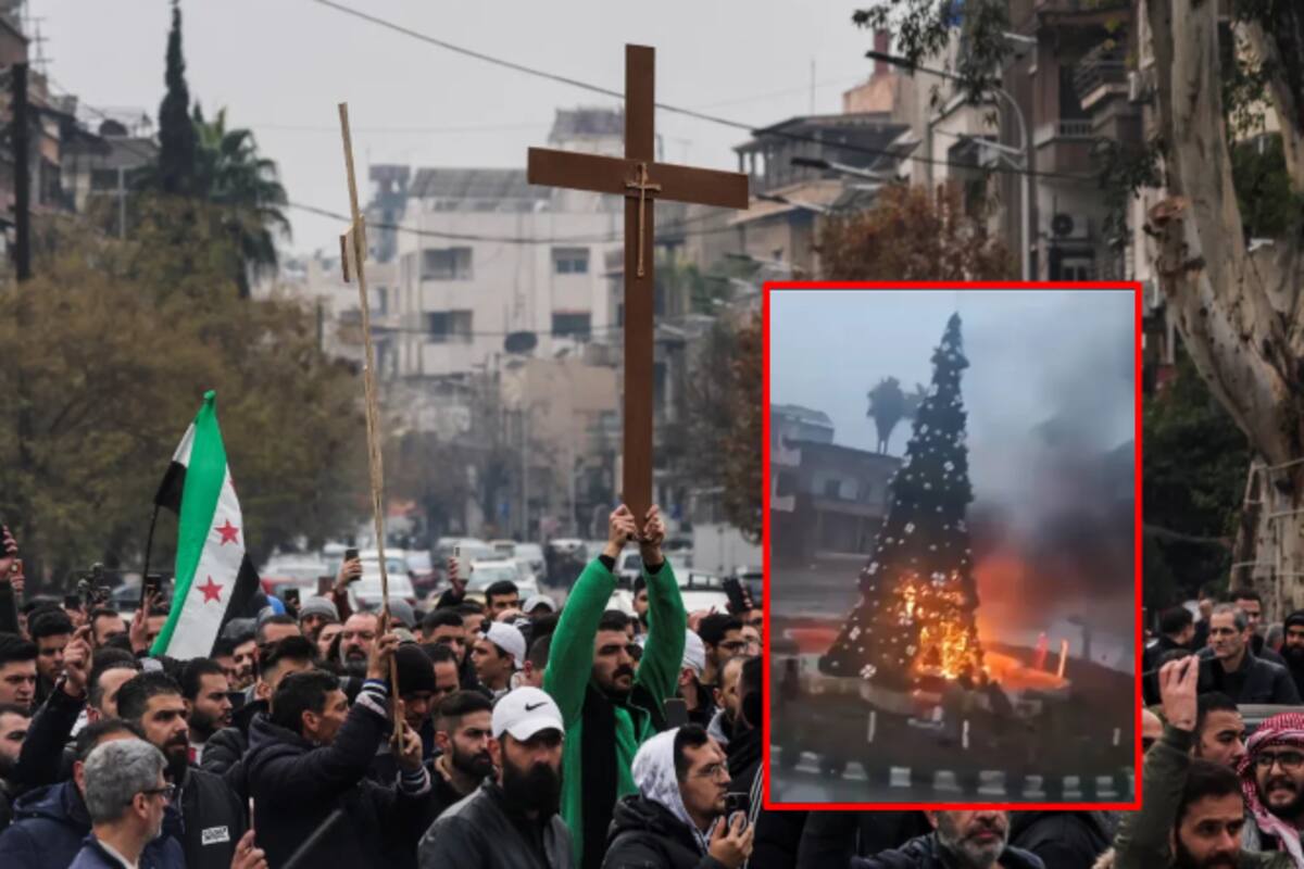 Protestas en Damasco tras ataque a árbol de Navidad en Suqaylabiyah