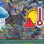 Mientras Guerrero y Oaxaca esperan lluvias muy fuertes, el norte de México enfrenta calor extremo con temperaturas superiores a los 45 grados