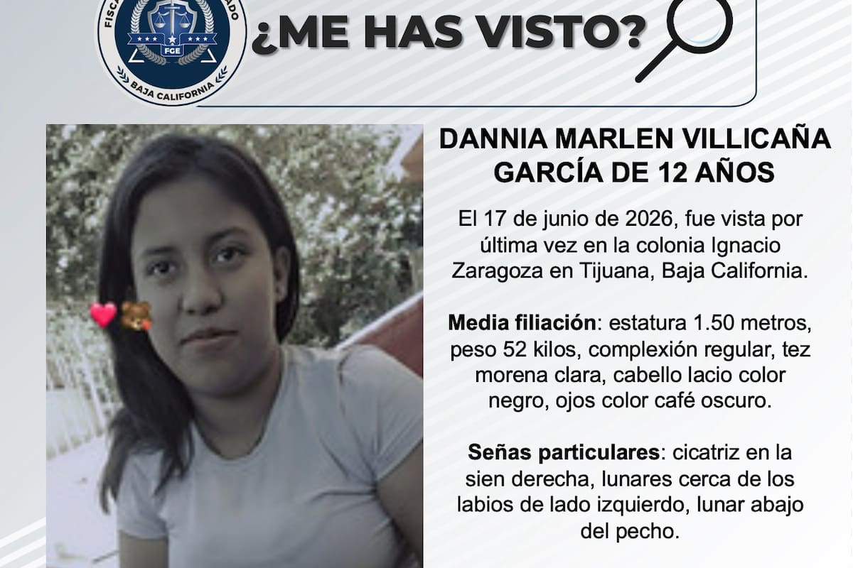 Se busca Dannia Marlen Villicaña García, de 12 años de edad