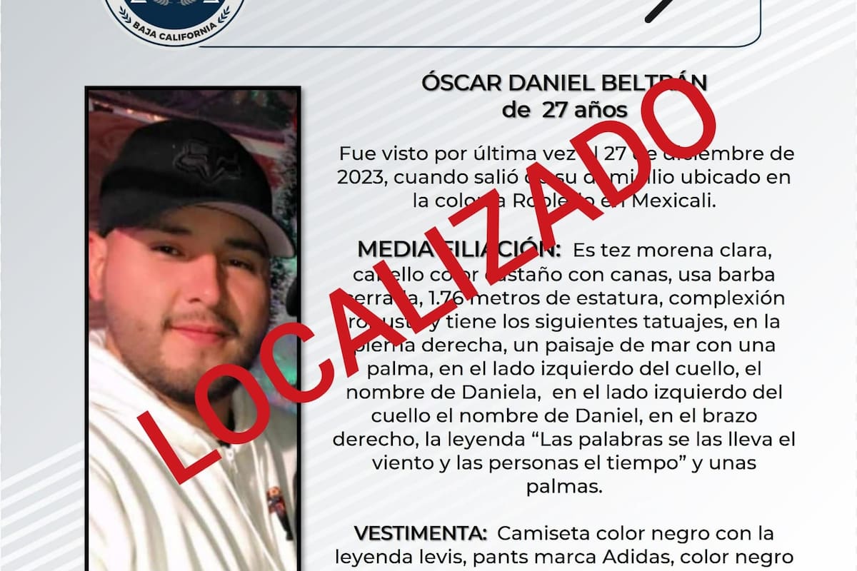 Cancelación de pesquisa de Óscar Daniel Beltrán