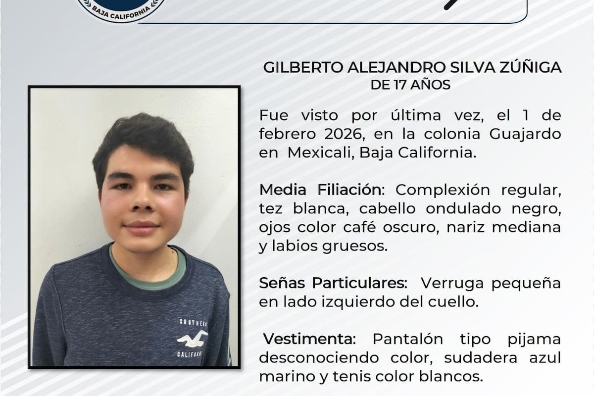 Desaparece adolescente de 17 años en la colonia Guajardo, Mexicali