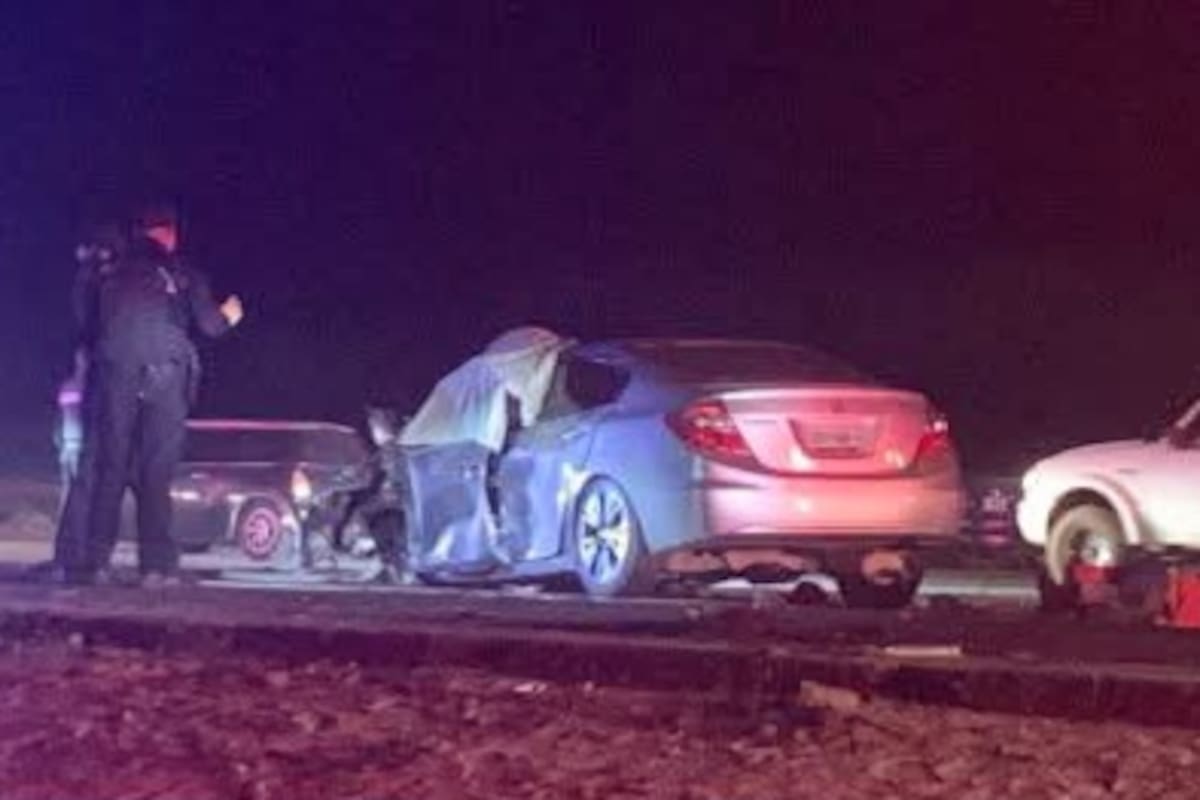Choque en la carretera al ejido Nuevo León deja un muerto y tres heridos