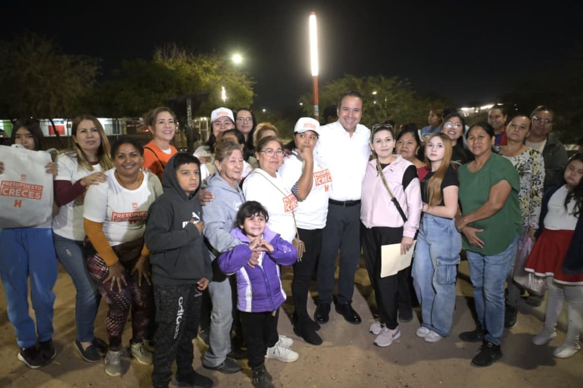 Refuerzan seguridad y movilidad en el poniente de Hermosillo con corredor Camina Segura 103 en La Cholla