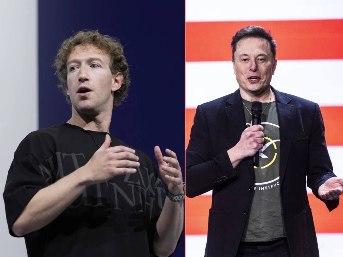 Mark Zuckerberg vs Elon Musk. | Crédito: AP