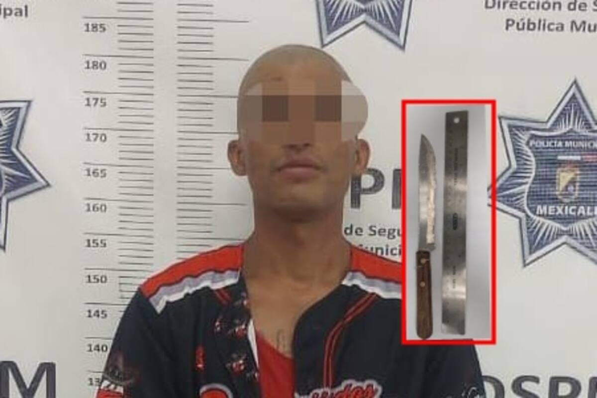 Amenaza con cuchillo a transeúnte para robarle su dinero; es detenido