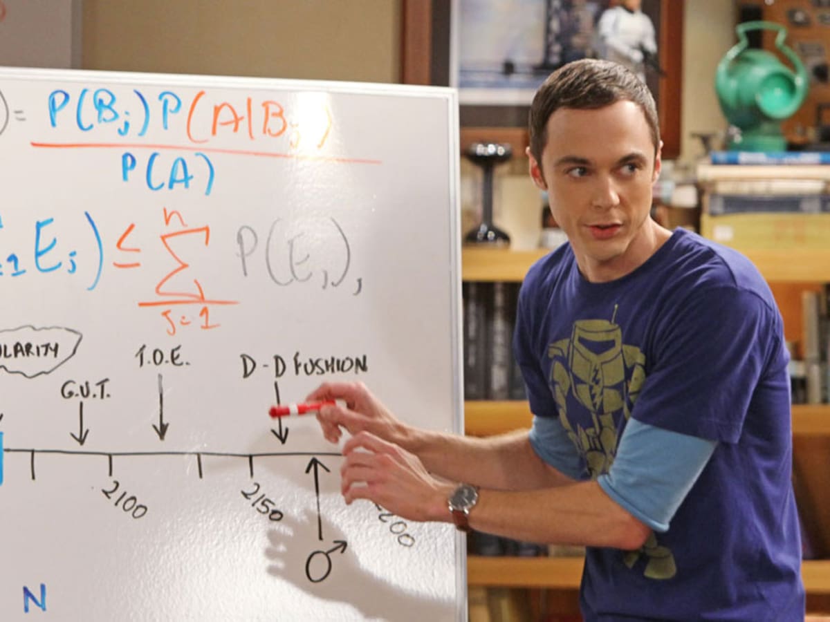 Jim Parsons como Sheldon Cooper en La Teoría del Big Bang.