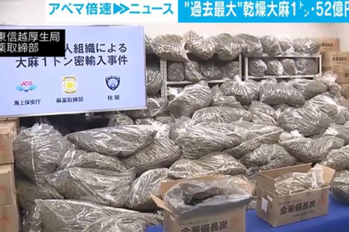Japón incauta histórico cargamento de cannabis: una tonelada procedente de Vietnam