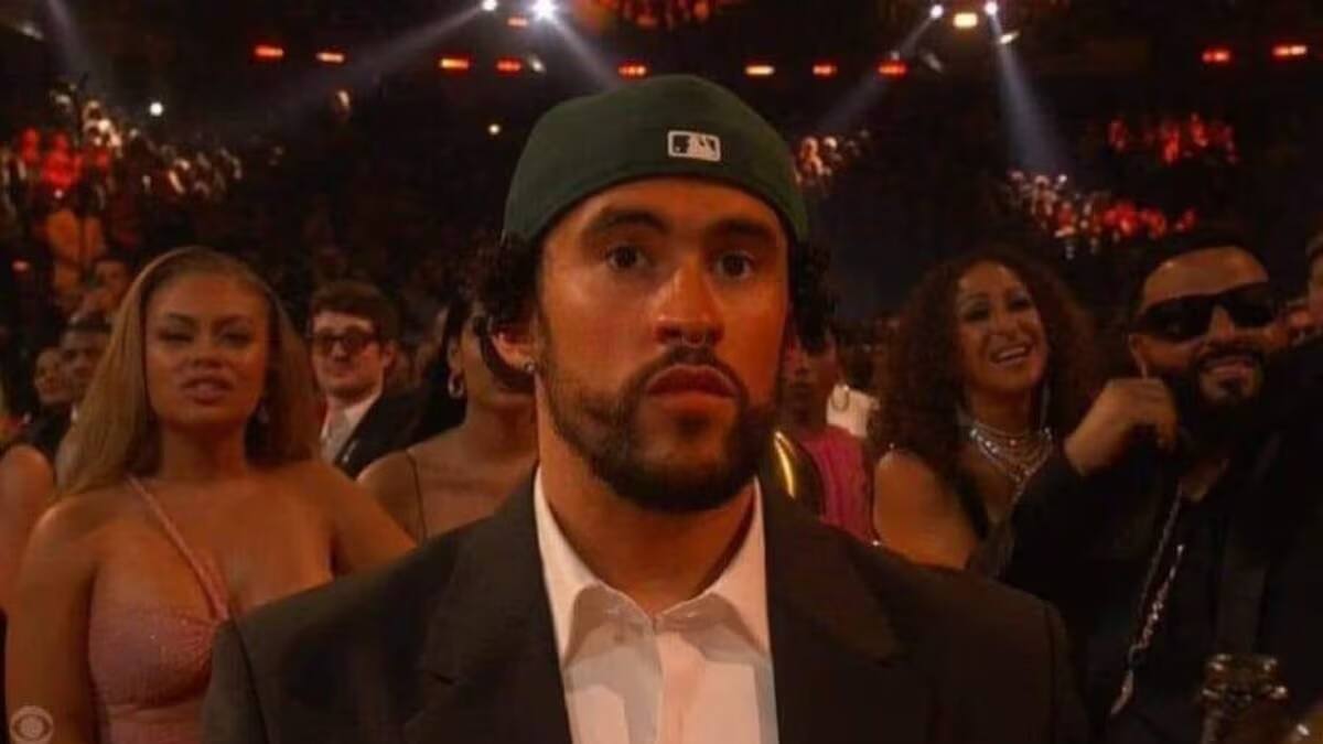 Bad Bunny al perder un Grammy contra Adele en 2023