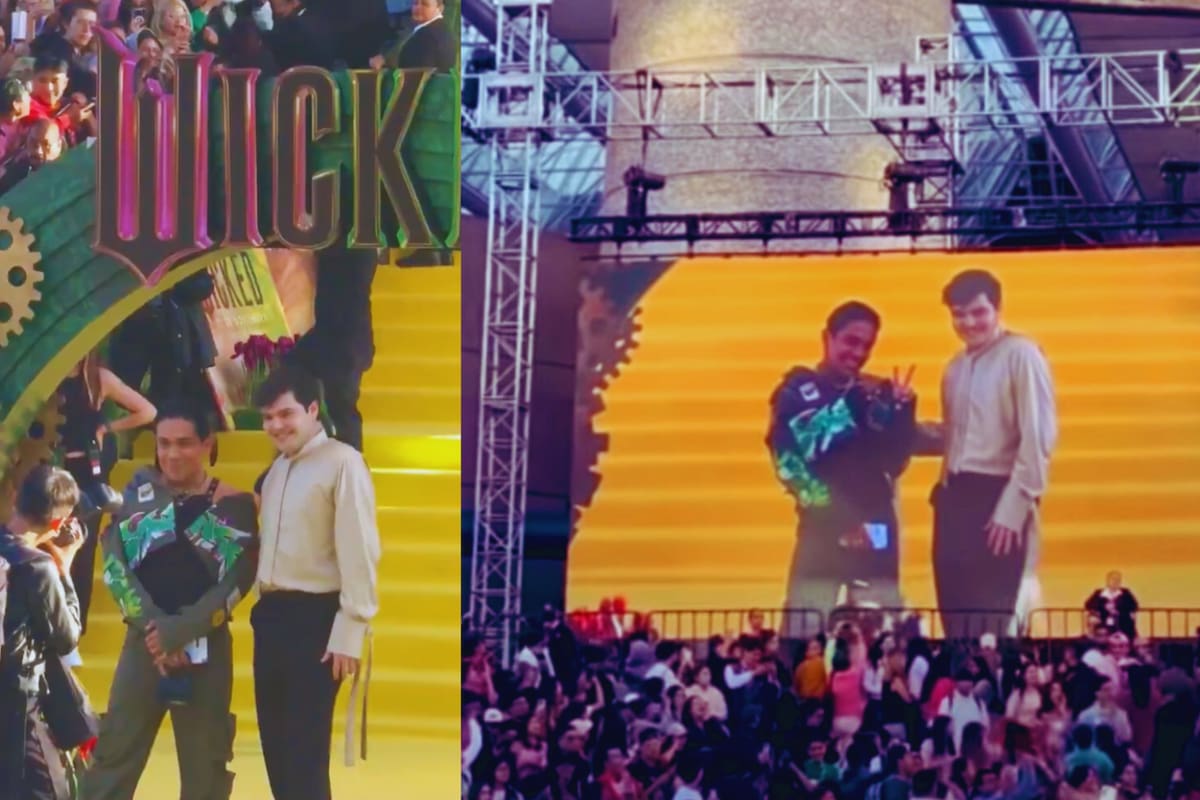 Video: Ricardo Peralta es abucheado en la Premiere de ‘Wicked’