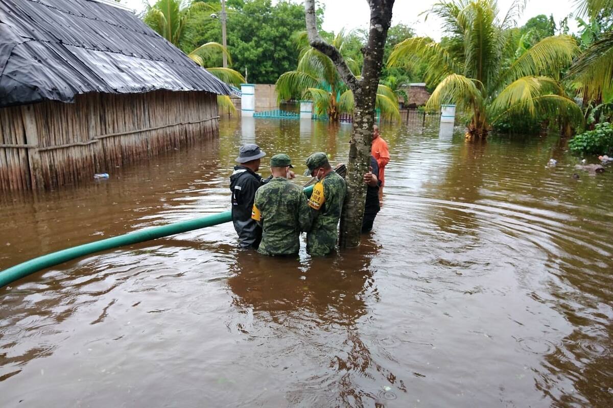 Tormenta tropical 'Cristobal' deja un motociclista muerto en Chiapas