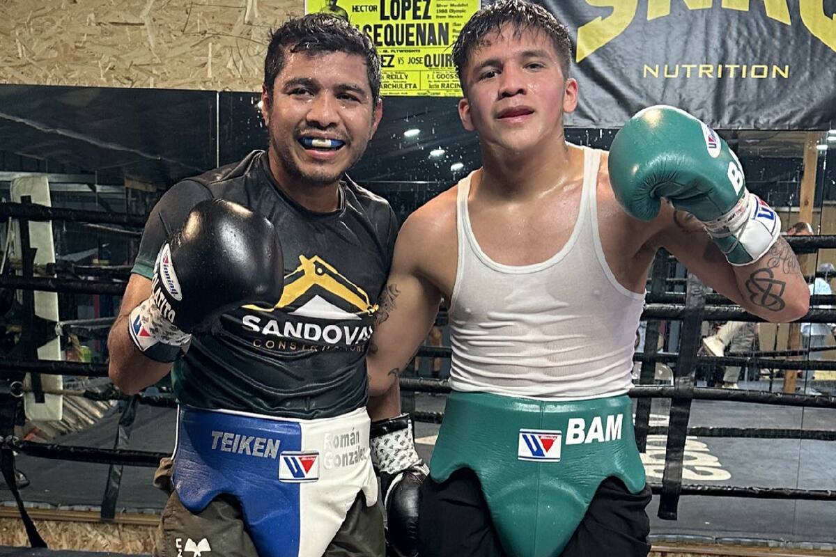‘Bam’ Rodríguez se prepara con ‘Chocolatito’ González para su pela con ‘Gallo’ Estrada”