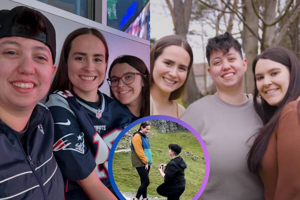 Se enamoraron de su dama de honor después de casarse; ahora forman un trío