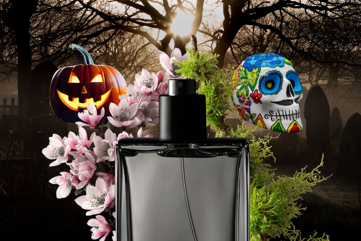 Los perfumes con los aromas más lúgubres para Halloween y Día de Muertos con notas de tierra mojada, musgo y flores marchitas, conoce las fragancias inspiradas en cementerios, casas abandonadas y escenarios de terror
