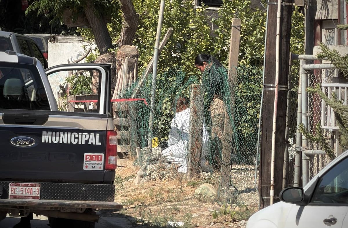 Un hombre fue encontrado sin vida en el patio de una vivienda de Pedregal de Santa Julia. La Fiscalía investiga el homicidio; la víctima permanece sin identificar.
Foto: Border Zoom.