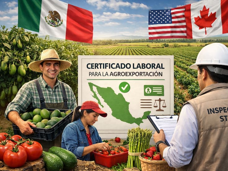 Mientras Estados Unidos y Canadá exigen estándares laborales para permitir exportaciones agrícolas, México impulsa el Certificado Laboral para la Agroexportación con el fin de formalizar a trabajadores del campo y preservar el acceso a los mercados del T-MEC
