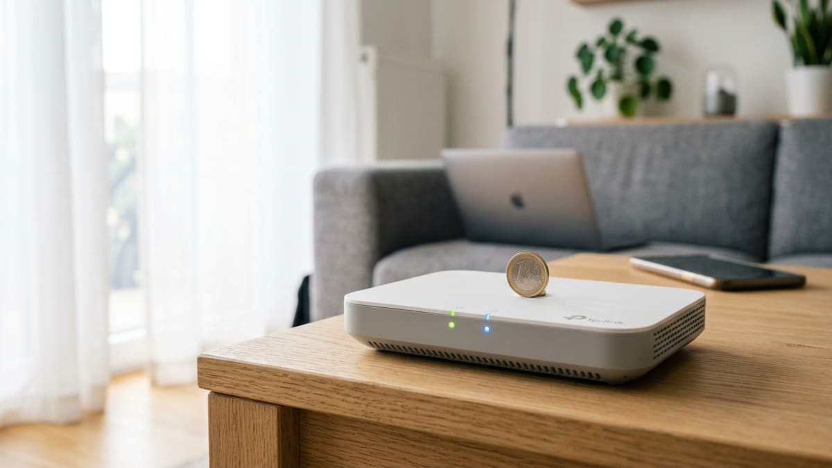 Colocar una moneda sobre el router no mejora la señal de wifi, según expertos en tecnología.