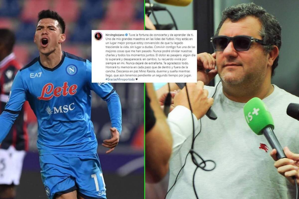'Chucky' Lozano dedica conmovedor mensaje a Mino Raiola, quien fue su representante