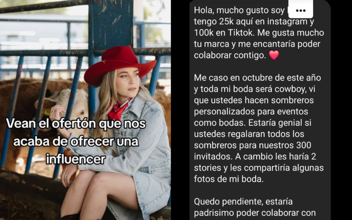 El costo de los sombreros era de 840 mil pesos mexicanos (TikTok)