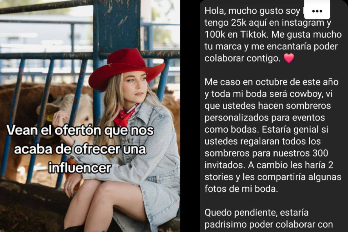 Influencer exige 300 sombreros GRATIS para su boda y así respondió diseñadora al “ofertón” en VIDEO