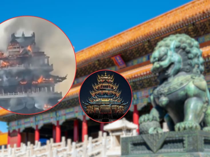 Incendio consume histórico templo Yongqing en China